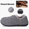 Mens Cozy Slippers Suede Fuzzy Plush Fleece Lined Slippes with Memory Foam On Indoor Outdoor House Shoes - 4 of 4