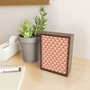 June Journal Triangular Lines in Terracotta Framed Mini Art Print - Society6 - 2 of 3