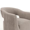 SEYNAR Modern Glam Velvet 360 Degree Swivel Open-Back Accent Armchair,Grey,27.6''W*26.8''D*29.7''H - 4 of 4