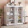 FUFU&GAGA Fashion Tempered Glass Display Cabinet, Multi-layer Compartment Design, Versatile Style, Create Personalised Home Space - 2 of 4