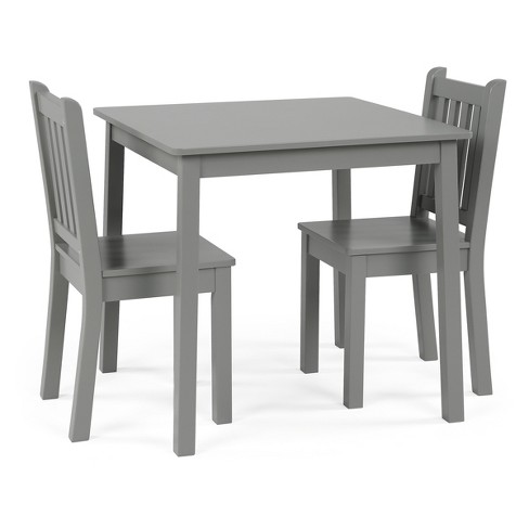 3pc Kids Table And Chair Set Gray Tot Tutors Target