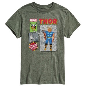 Men's - Marvel - Thor Action Figure Short Sleeve Graphic T-Shirt - 1 of 4