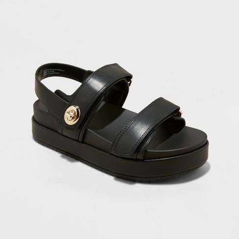 Women's Tanner Platform Double Band Sandals - A New Day™ - image 1 of 4