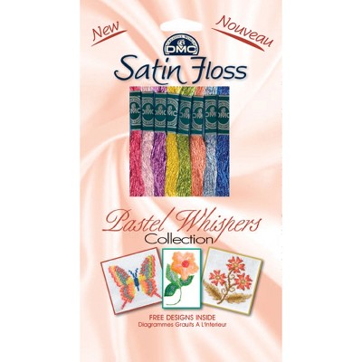 DMC Satin Floss Collection Pack 8.7yd 8/Pkg-Pastel Whispers