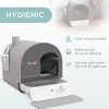 MaseiKar Cat Litter Box with Lid, Covered Litter Box for Indoor Cats with Tray, Scoop, Filter, 17" x 17" x 18.5" - 4 of 4