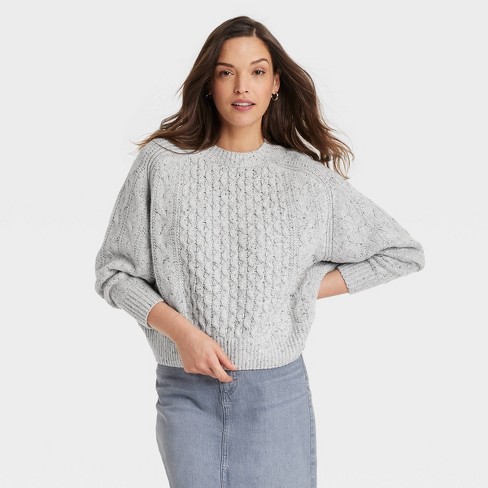 Cable knit pullover sweater women's best sale