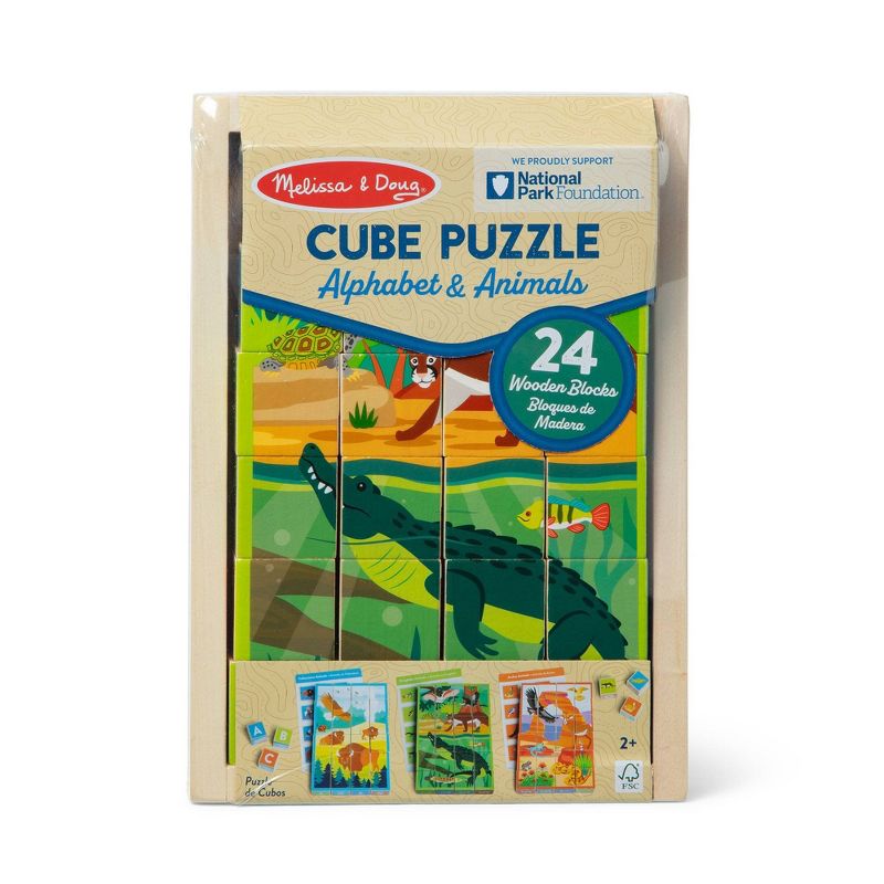 Melissa &#38; Doug National Parks Alphabet &#38; Animals 24pc Cube Puzzle (Everglades, Arches, Yellowstone), 4 of 12