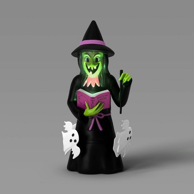 16.14" Light and Sound Witch Figural Halloween Decorative Prop Black - Hyde and EEK! Boutique™