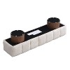 NicBex Modern Vertical Block Design Ottoman Dining Bench with Cushioned Seat,Upholstered Long Shoe Bench for Living Room,Bedroom - 4 of 4