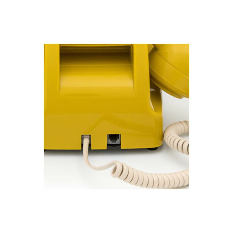 GPO Retro GPO746YEL 746 Desktop Rotary Dial Telephone - Mustard, 3 of 6