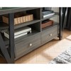 60" Wood Two-Tone Tall TV Stand Cabinet with Two Drawers, Metal Square Knob Handles, and Two Divided Shelf Tiers for Living Room and Bedroom - 2 of 4