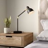 20.75" Adjustable Metal Desk Lamp with Accents Black - Cresswell Lighting: Modern Office & Dorm Lighting, ETL Listed, No Bulb Included - 4 of 4