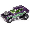 1971 AMC Gremlin Passion Purple Metallic with Green Flames and Interior 1/64 Diecast Model Cars by Johnny Lightning - 2 of 3