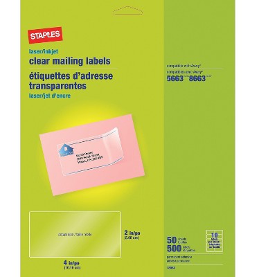 clear inkjet labels