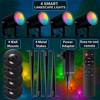 Novelty Lights RGBWW Outdoor Smart Spotlights, 4-Pack 48ft Set, 2000 Lumens, IP65 Waterproof, Alexa & App Controlled, Multiple Mounting Options - 2 of 4