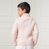 Hope & Henry Boys'  Long Sleeve Half Zip Cable Pullover Sweater, Kids - 4 of 4