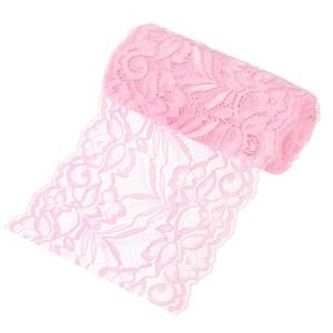 Unique Bargains Elastic Lace Fabric Ribbon Stretchy Trim W Floral Pattern for Bridal Wedding 1 Pc - 1 of 4