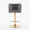 TOAOTBNBO Upholstered Swivel Barstools with Adjusatble Seat, Comfortable Bar Stool with Button Tufted Back, Modern Bar Chair for Dining Room - 2 of 4
