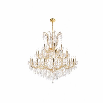 Elegant Lighting Maria Theresa 41 - Light Chandelier in  Gold