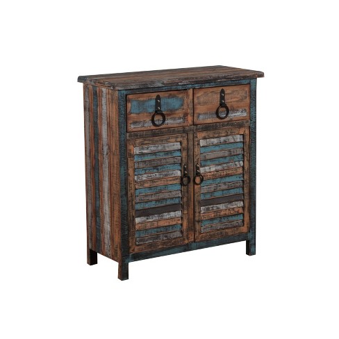 Marley Console Cabinet Distressed Powell Company Target