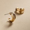Made By Mary | Sol Crossover Hoop Earrings - 3 of 4