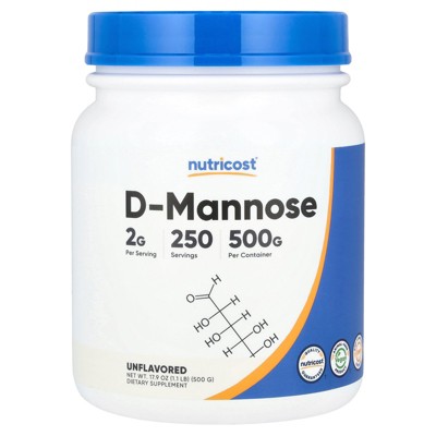Nutricost D-Mannose, Unflavored, 17.9 oz (500 g)