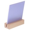 Unique Bargains Desktop Decoration Stand Wood Perpetual Calendar Purple 5.3"x1.8"x7.1" - 3 of 4