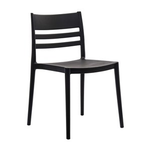 Flash Furniture Bridgeport Indoor-Outdoor Stacking Patio Chair with Slatted Backrest, Commercial All-Weather Resin Chair - 1 of 4
