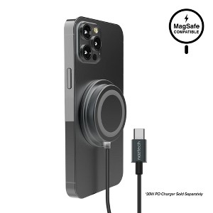 Naztech Alloy Magnetic 15W Wireless Fast Charger Black - 1 of 4