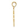Black Bow Jewelry 14k Yellow Gold & Green Enameled Shamrock Pendant, 16mm (5/8 inch) - 2 of 4