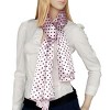 Slickblue Romantic Pink Silk Scarf with Black Dots – Lightweight Shawl for Women, Stylish & Elegant, 2 Size Options - 4 of 4
