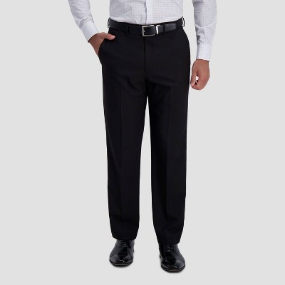 Haggar H26 Men's Premium Stretch Classic Fit Dress Pants - Black 36x30