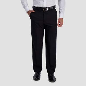 Haggar Men's J.m. Haggar Premium Stretch Classic Fit Flat Front Dress Pant  34 X 38 - Dark Navy : Target