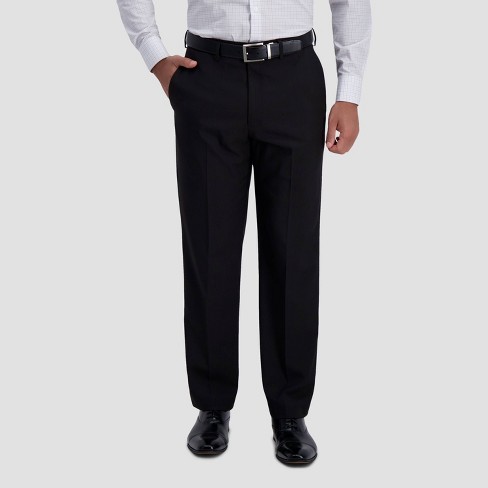 Haggar H26 Men's Premium Stretch Classic Fit Dress Pants - Black 38x30
