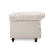GDFStudio Tampa Contemporary Upholstered Tufted Club Chair with Nailhead Trim - 4 of 4