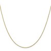 Black Bow Jewelry 0.9mm 10k Yellow Gold Solid Diamond Cut Cable Chain Necklace - 3 of 4