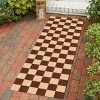 Playa Rug Damas Checkered Indoor Outdoor Runner Rug - 2 of 4