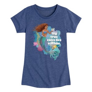 Girls' - Disney - True Voice Lies Within Fitted Short Sleeve Graphic T-Shirt - 1 of 4