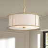 Possini Euro Design Kahna Painted Gold Pendant Chandelier 20" Wide Modern Metal Cage Frosted Glass 4-Light Fixture for Dining Room - 2 of 4