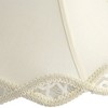 360 Lighting Vintage Chic Floor Lamp 60" Tall French Country Antique White Washed Cream Bell Shade for Living Room Reading Bedroom Office - 3 of 4