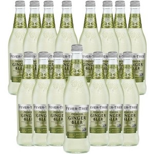 Fever Tree Ginger Beer- Premium Quality Mixer - Refreshing Beverage for Cocktails & Mocktails 500ml Bottles - 1 of 4