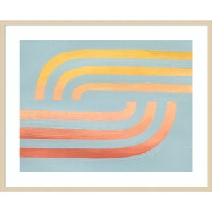 Amanti Art Woven Sea And Sun II by Grace Popp Wood Framed Wall Art Print - 1 of 4
