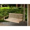 Jack Post Country Garden Outdoor Patio Swing Powder Coated Steel Frame Wooden Seat Attachment with Chains, Holds Up to 500 Pounds, Brown - 4 of 4