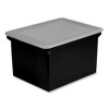 Storex Tote with Comfort Edges, Legal/Letter, 13.9" x 18.3" x 10.6", Black, 4/Carton - 2 of 4