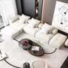 Oversized 170.08" Sparkling Chenille Tufted Modular Sectional Sofa with 6 Pillows, No Assembly and 6 PCS DIY Combination - 2 of 4
