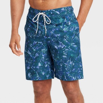 Men's 7 Crab Print Swim Shorts With Boxer Brief Liner - Goodfellow & Co™  Navy Blue Xl : Target