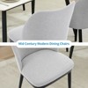 Dining Chairs Set of 2,Upholstered Velvet Dining Room Side Chairs, Chair for Dining Table with Padded Seat and Wood Legs-Modern Dining Chairs - 4 of 4