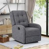 Modern Recliner Chair,Manual Recliner Chair with 360-Degree Swivel-The Pop Home - 2 of 4