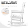 Karl Home | 44-Inch HDPE Patio Rocking Chair With Higher Backrest - 3 of 4