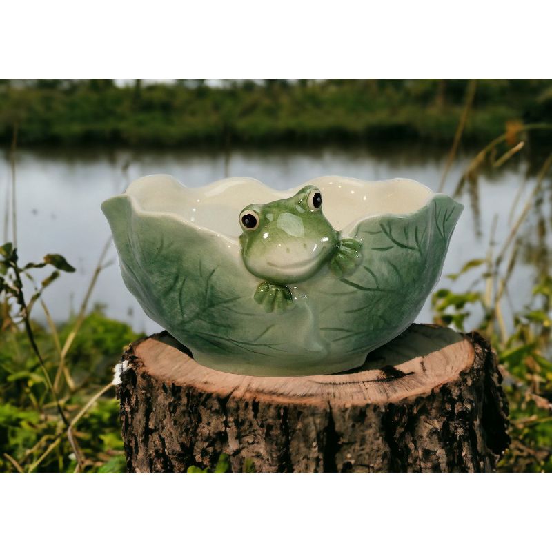 Kevins Gift Shoppe Frog in Lily Pad Candy Bowl, 3 of 8